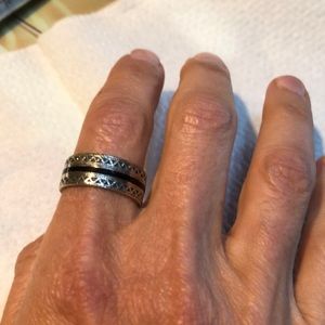 Vintage 925 Sterling Silver Ring Band Size 9